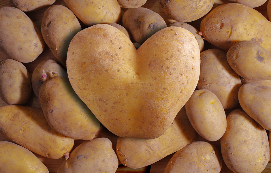 Potato in the Shape of a Heart